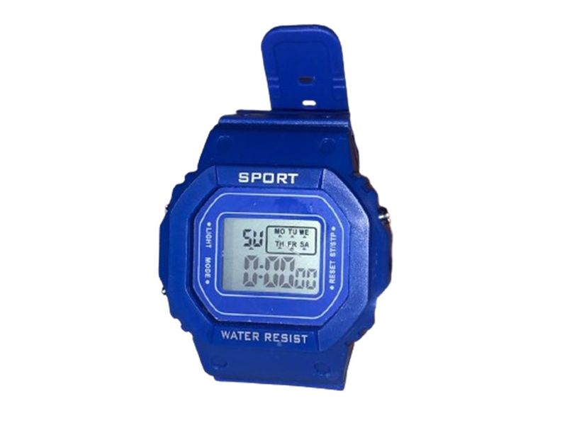 Men's Rubber Light Up Water-Resistant Digital Sport Watch