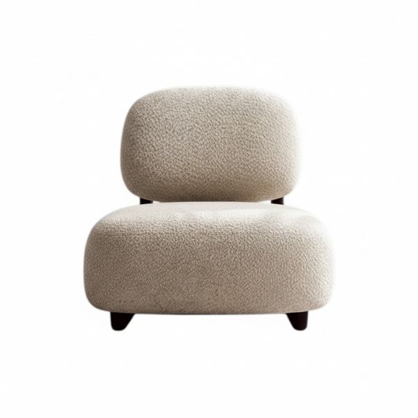 Jammie Accent Chair - Modern Minimalist Bouclé Low-Profile Lounge Seating