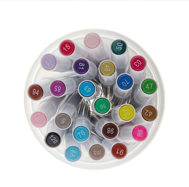 Double Sided Fine Marker And Highlighter-24 Colors