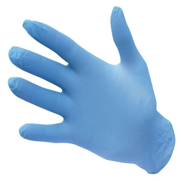 Medtex Glove Examination Blue Nitrile Powder Free 100 Per Box Medium Size