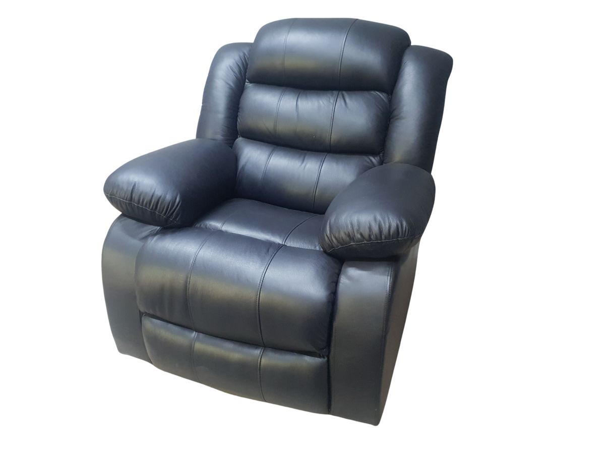 Mopane 100% Genuine Buffalo Leather Manual Recliner Couch / Chair ...