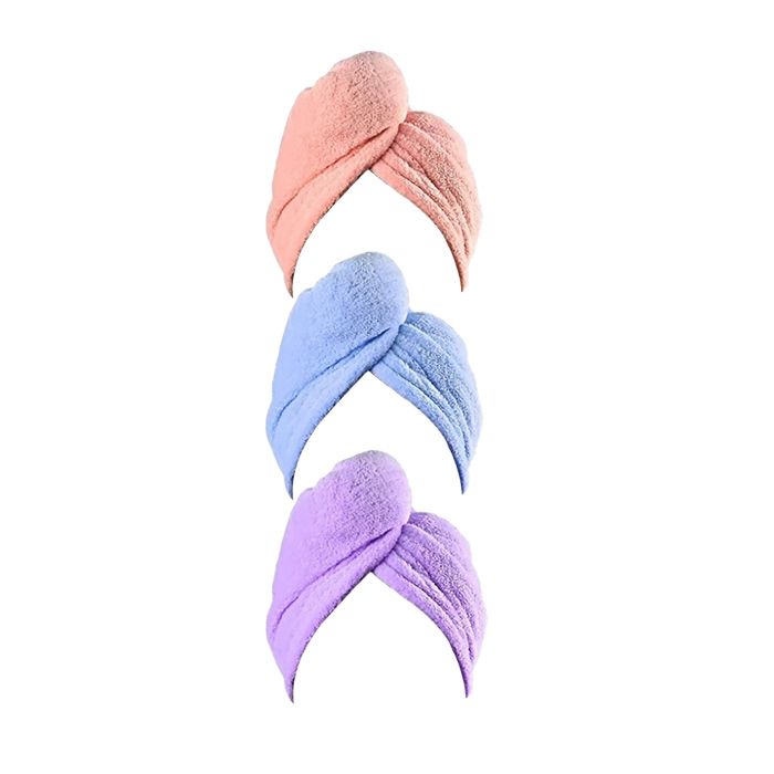 3 Piece Set Microfiber Hair Turban Hair Dry Headwrap