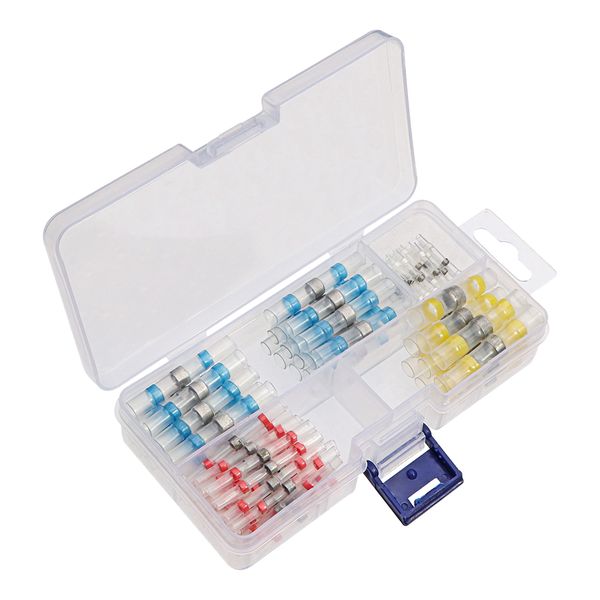Tool DIY Solder Seal Wire Heat Shrink Butt electrical Waterproof Set of 100