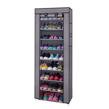 9 Tiers Covered Shoe Rack Organizer Daily Sale Shop