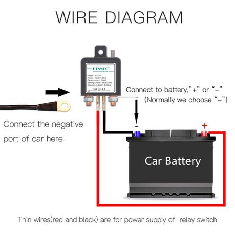 12V Wireless Remote Control Power Cut Off Car Battery Disconnect