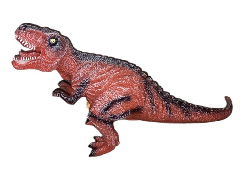 Soft Rubber Dinosaur Toy With Realistic Roar – Red T-Rex