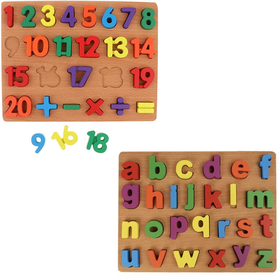 Small Letter Alphabet and Number Puzzles for Kids- Educational Toys ...