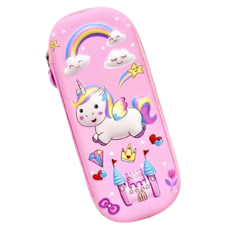 3D Cartoon Unicorn Pencil Space Case School Supplies With Zip Boy Girl ...