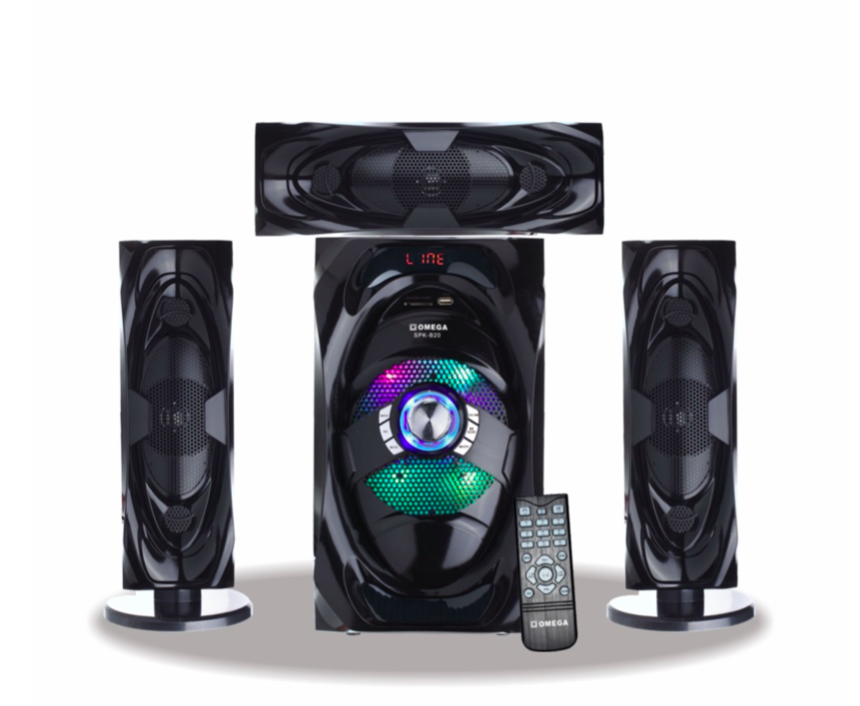 Omega 3.1 CH Home Theatre Speaker System Bluetooth AUX/USB/SD SPK-B20