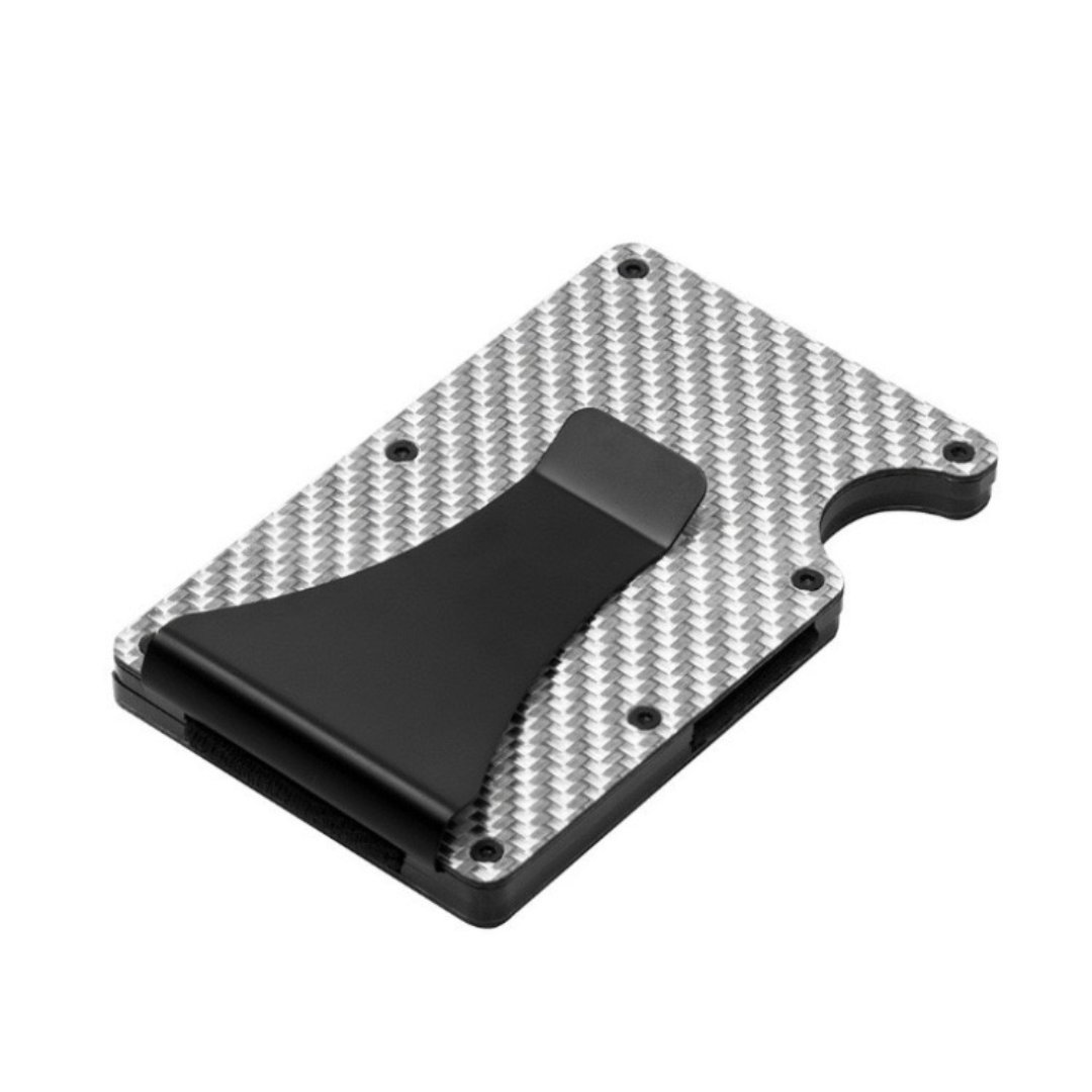 Carbon Fiber Wallet with Money Clip & RFID Blocking & Credit Card