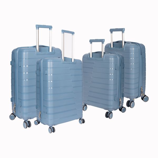 4 Piece Premium Luggage Set - Hard Shell PP Material 45/50/65/70 CM Black