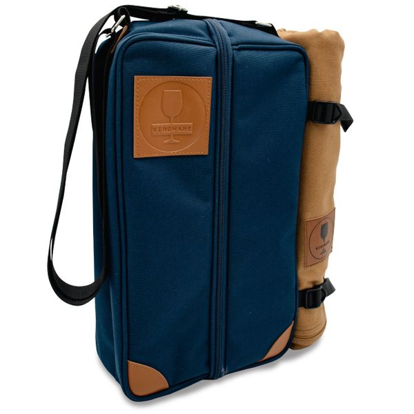 VinoWare Wine Picnic Bag with Wine Compartment and All Accessories