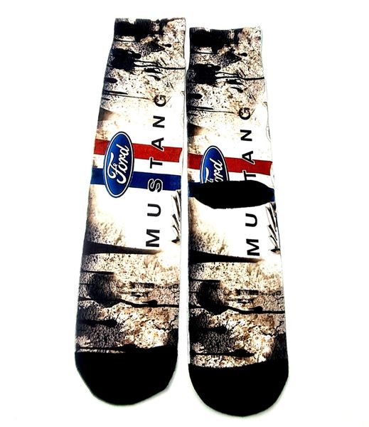 Retro Style Novelty Socks - Ford Mustang