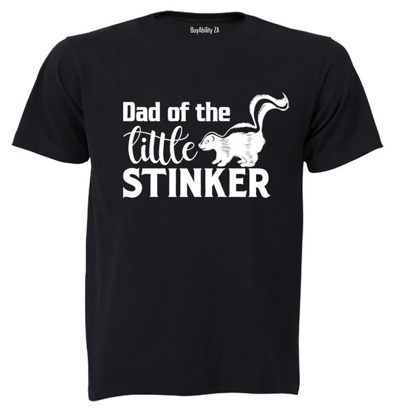 Dad of the Little Stinker - Mens - T-Shirt - Grey