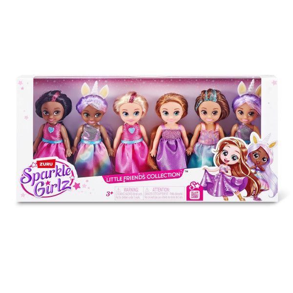 Sparkle Girlz 6 Pack Princess Dolls by ZURU