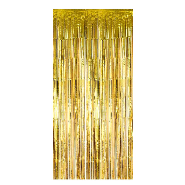 Foil Fringe Curtains Party Decorations, Tinsel Curtain 1 Pack