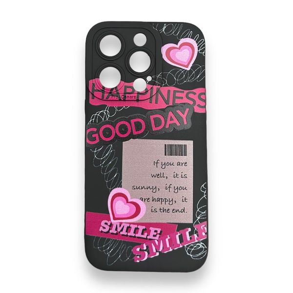 Good Vibes Only Black Silicon Case For iPhone 15 Pro Max