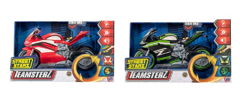 Teamsterz Street Stars Wheelie Bike Green - Parent
