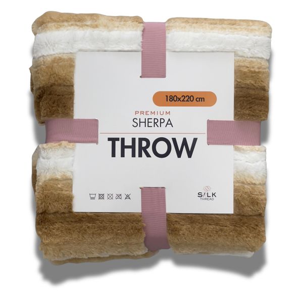 Silk Threads Premium Sherpa Throw 180 x 220