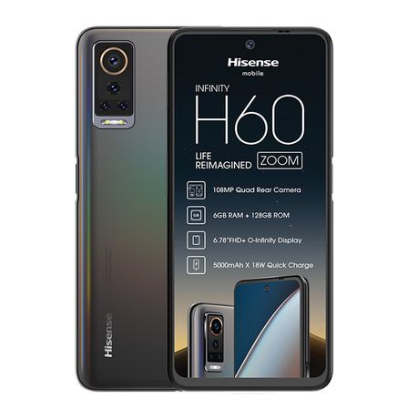 Hisense Infinity H60 Zoom 128GB Single Sim - Black - Daily Sale Shop