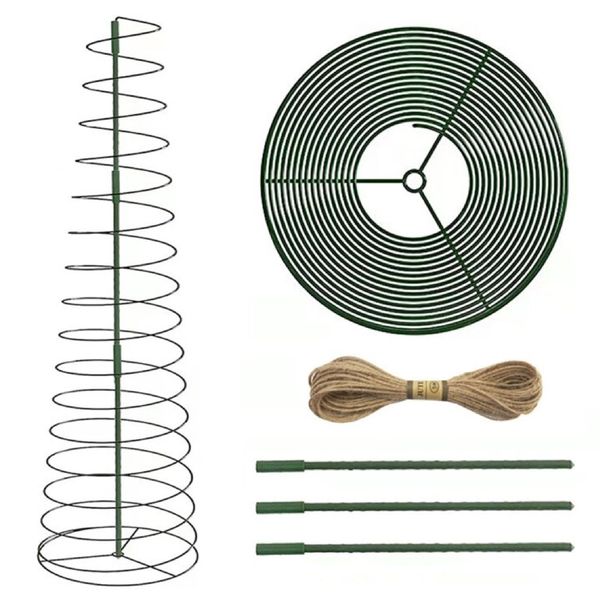Garden Decor All Inclusive Plant Climbing Spiral Trellis Support Frame Kit