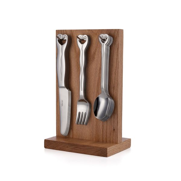 Carrol Boyes Cutlery 21PC Set &amp; Stand - Hanging Wave