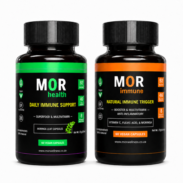 MOR Daily Wellness Bundle | Immune Support with Moringa, Vit C &amp; Fulvic