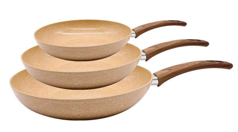 Aluminum Fry Pan - Brown