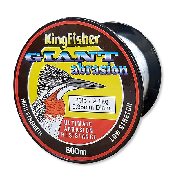 Kingfisher Giant Abrasion Nylon .35MM 9.1KG/20LB Colour Clear 600m Spool