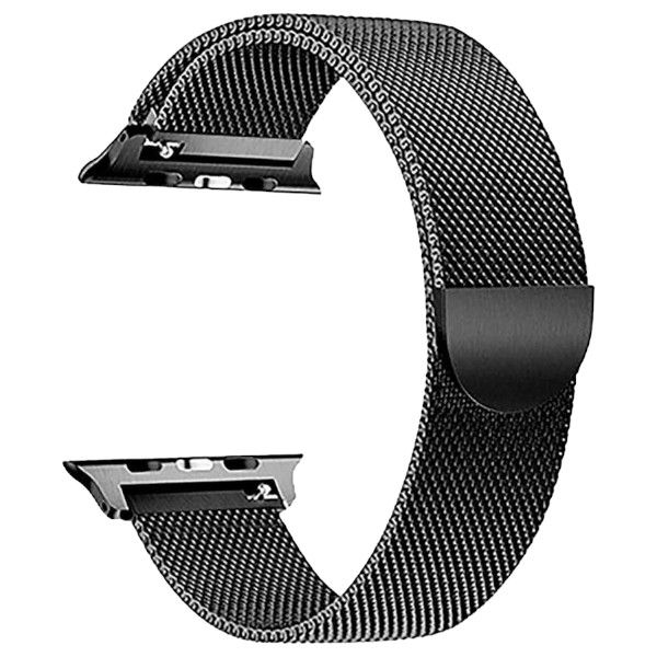Milanese Apple Watch Strap With Magnetic Clasp - Black