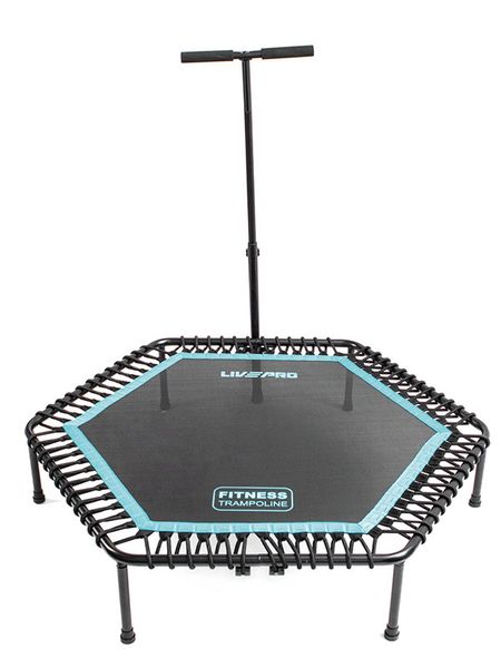 Livepro Fitness Hexagon Rebounder Trampoline With Handle