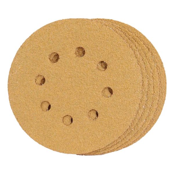 Dekton 5 Piece Hook &amp; Loop Random Orbital Sander Discs Pro - 40 Grit