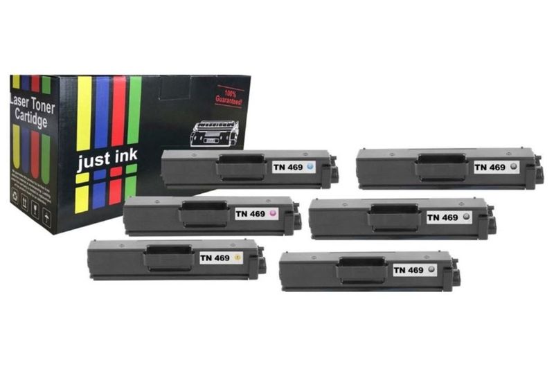 Compatible Brother TN469 / TN-469 Multipack + 2 x Black Toner Cartridges