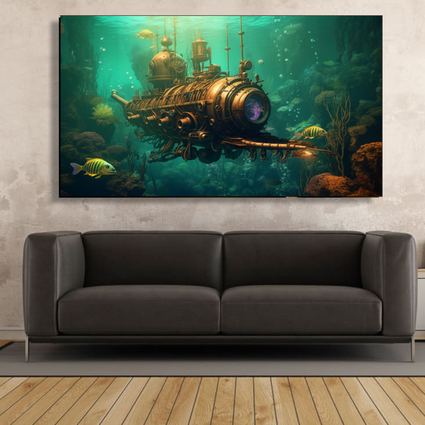 Steampunk Submarine Abstract - Im0099 image
