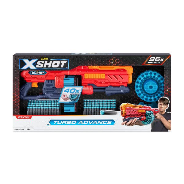 ZURU X-Shot Excel Turbo Advance Blaster (96 Darts)