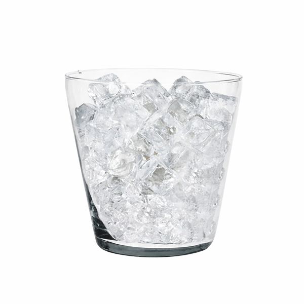 Glass Wine Cooler Ice Bucket - Thick 2.8mm Design for Chilling Wine (20 cm)