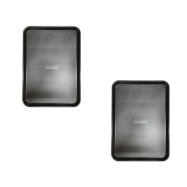 Set Of 2 39 x 27 x 2.6cm Non Stick Multi-Purpose Baking Tray
