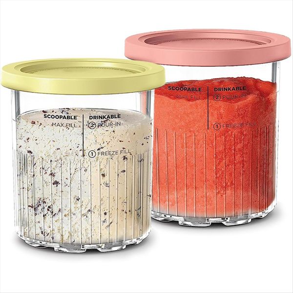 Ice Cream Can For Creami Deluxe -Leak Proof 4pcs