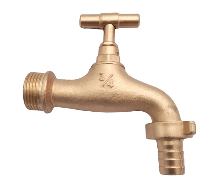 Polished Brass Garden Hose Water Bib Tap3/4 With Male Thread