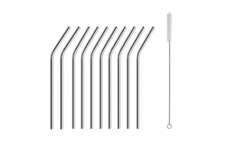 Reusable Stainless Steel Silver Drinking Straws