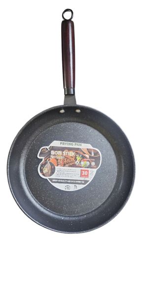 Black Aluminum Non-Stick 2 Piece Frying Pan Set, 26cm &amp; 30cm.
