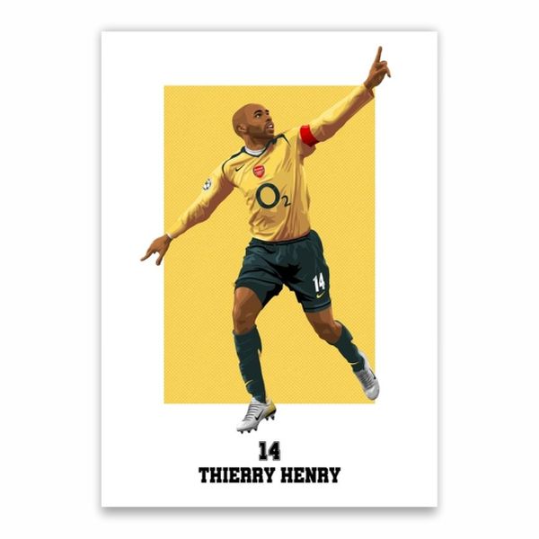 14 Thierry Henry Away Kit Poster - A1