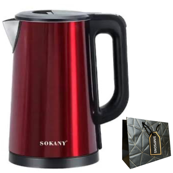 Sokany- Ultra Powerful Stainless Steel Kettle &amp; Luxury Simpsons Bag