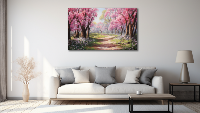 Canvas Wall Art - Eucalyptus Grove in Bloom - HD0425