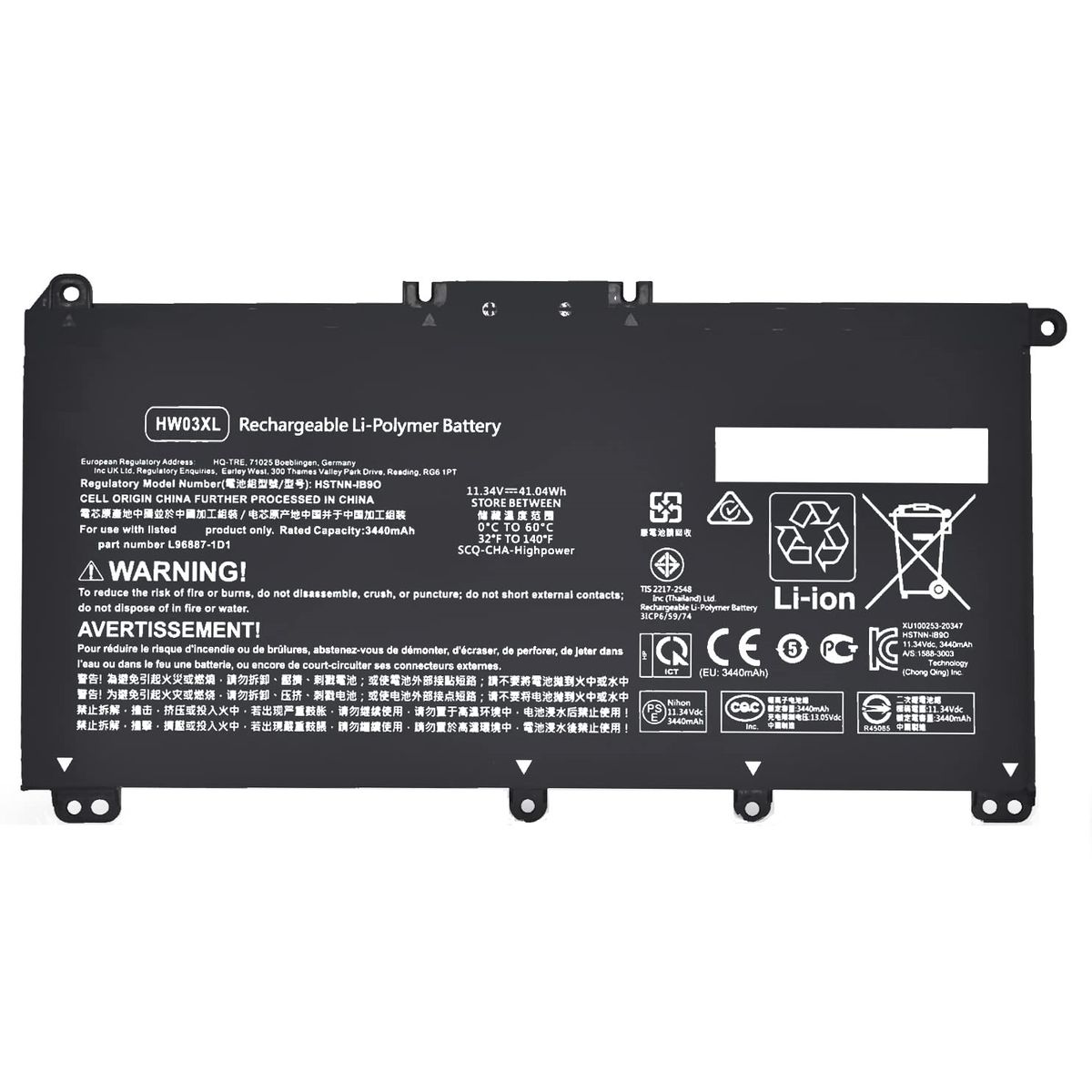 hp pavilion laptop pc 15 eg0073cl battery