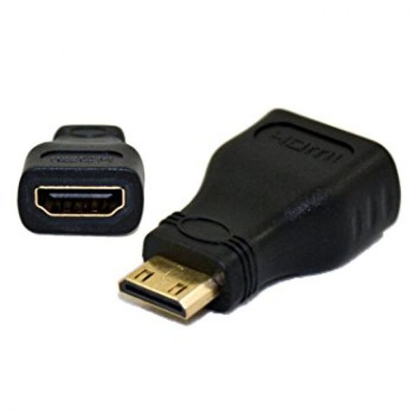 Mini HDMI Male to HDMI Female Converter - 2 Pack
