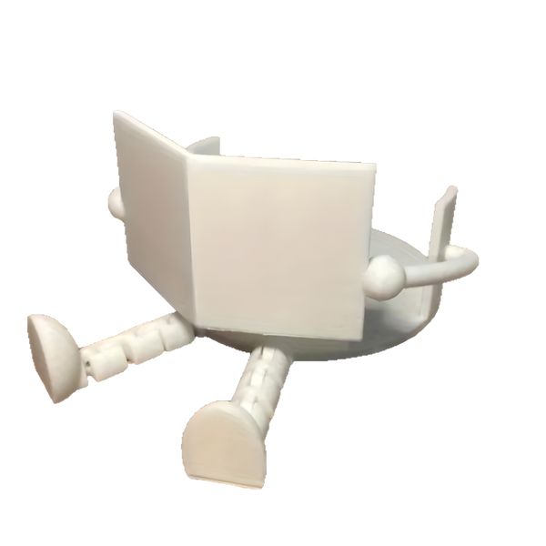 Printed toy reading stand for newspaper decoration toilet paper holder