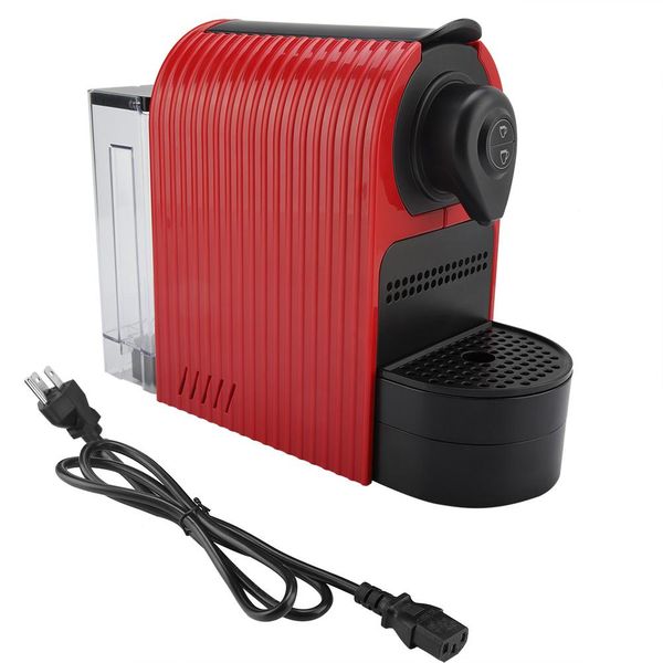 Espresso Coffee Machine with Milk Frother for Nespresso Capsules Red US