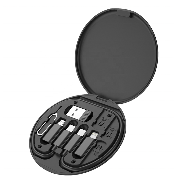 Multifunctional Compact Portable 6 in 1 Fast Charging USB Cable Set