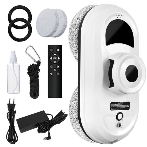 Window Cleaner Robot Smart Glass Cleaning Machine Dual Mop &amp; Remote Control